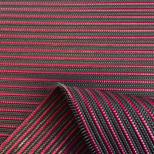 [TEX-NAC-TL-CU-2B-00001] Veau Tressé bicolore Bordeaux