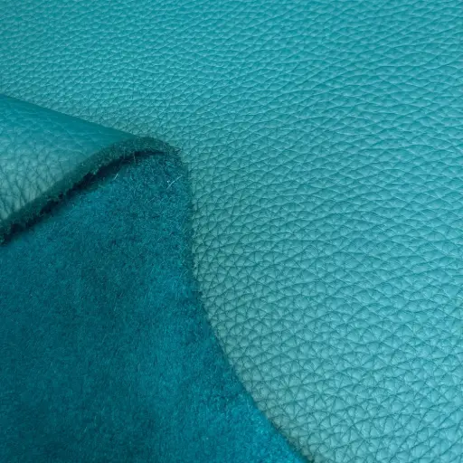 [CR-TA-GR-3B-00009] Peacock Grained & Supple Bullskin (thickness 1mm)